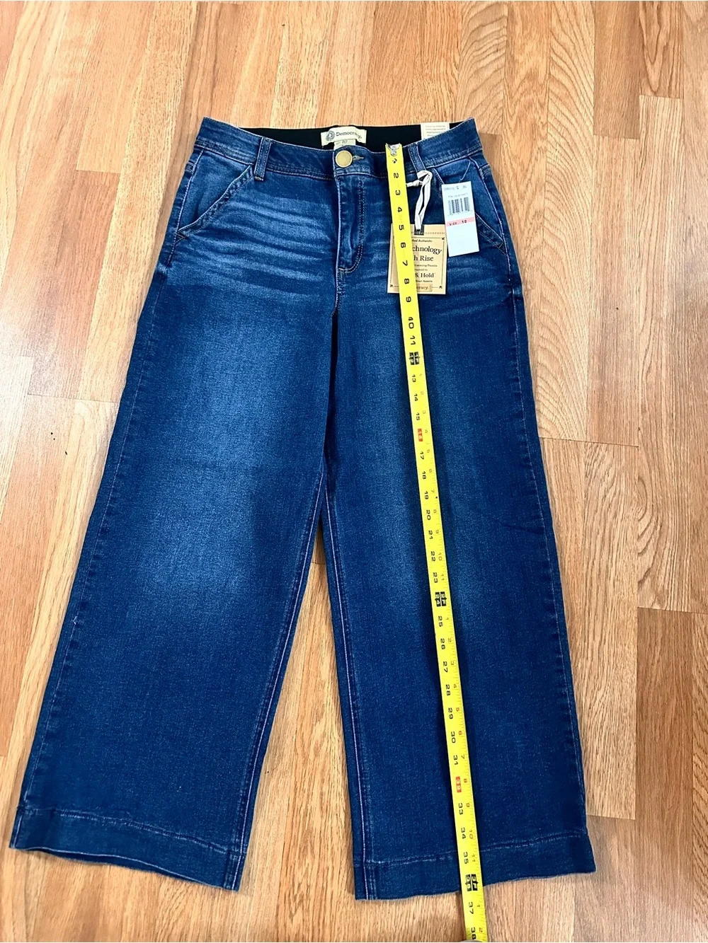 Democracy Dark Blue Wide-Leg High-Rise Jeans